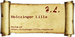Holczinger Lilla névjegykártya