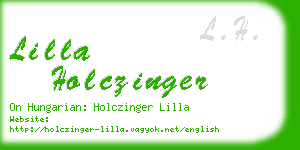 lilla holczinger business card